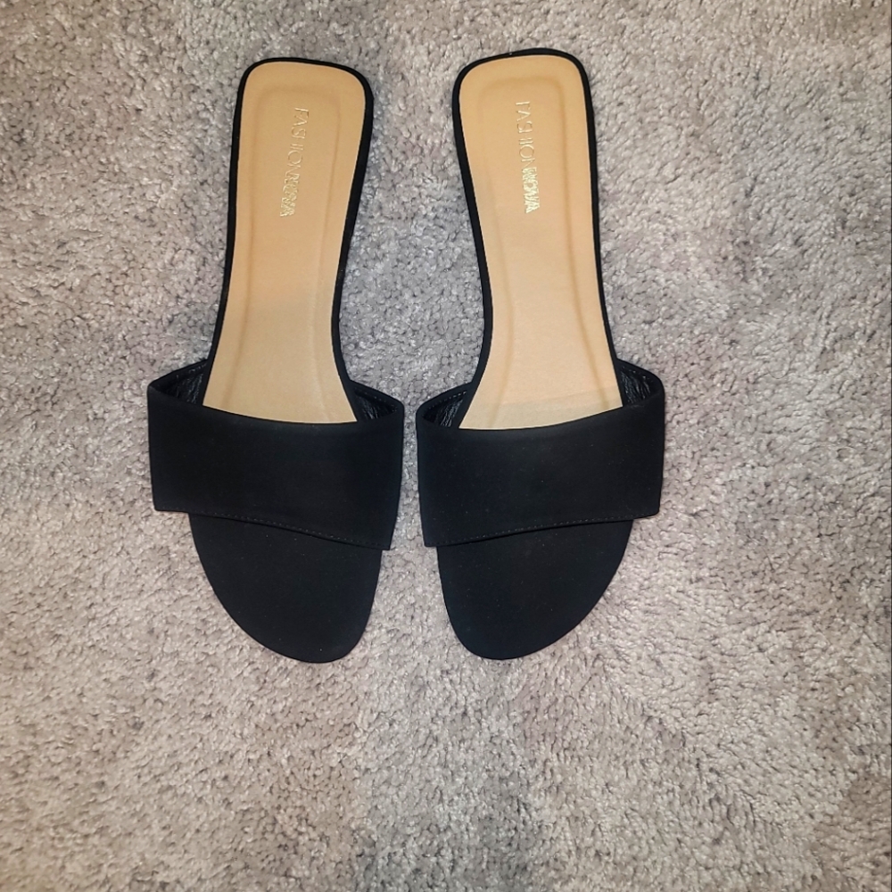 Black slip ons